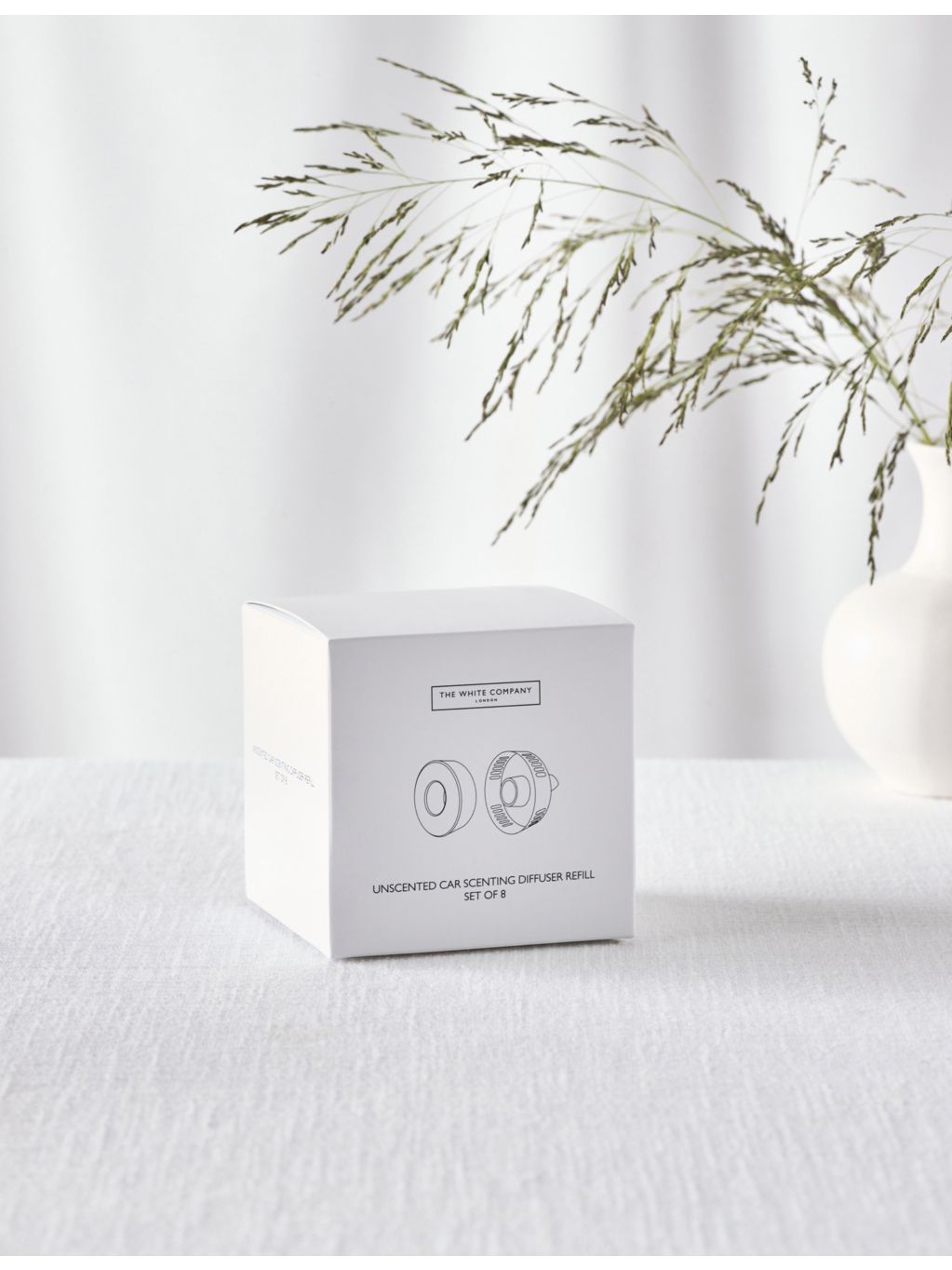 The White Company unscented car scenting refill pack of eight - British product