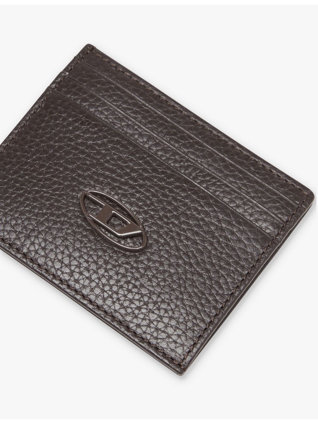 Diesel leather cardholder with logo badge 10.5cm - British product