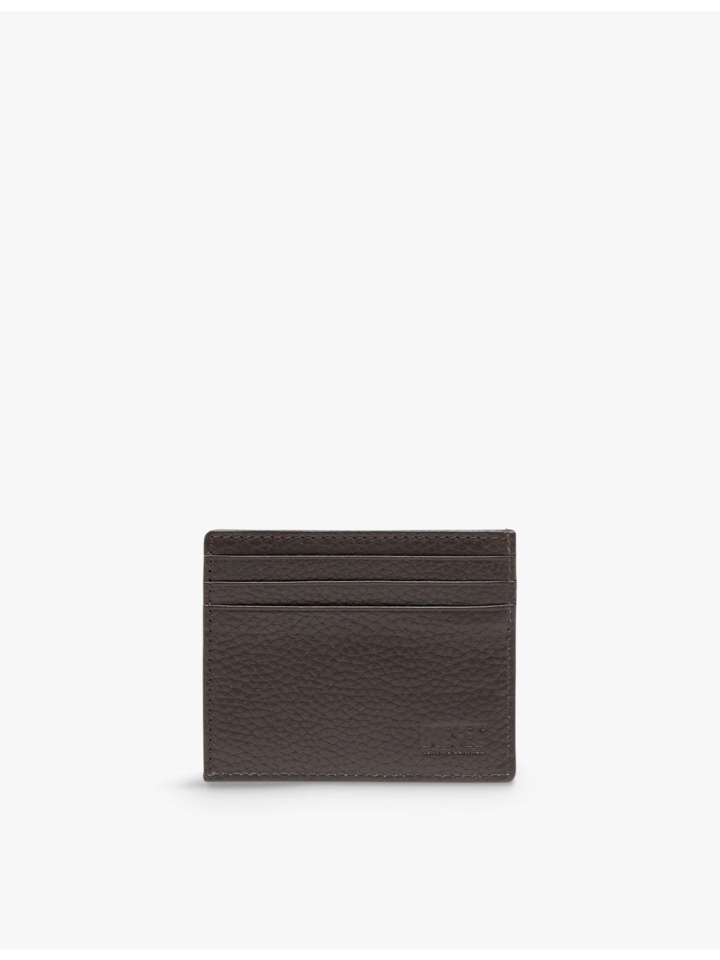 Diesel leather cardholder with logo badge 10.5cm - British product
