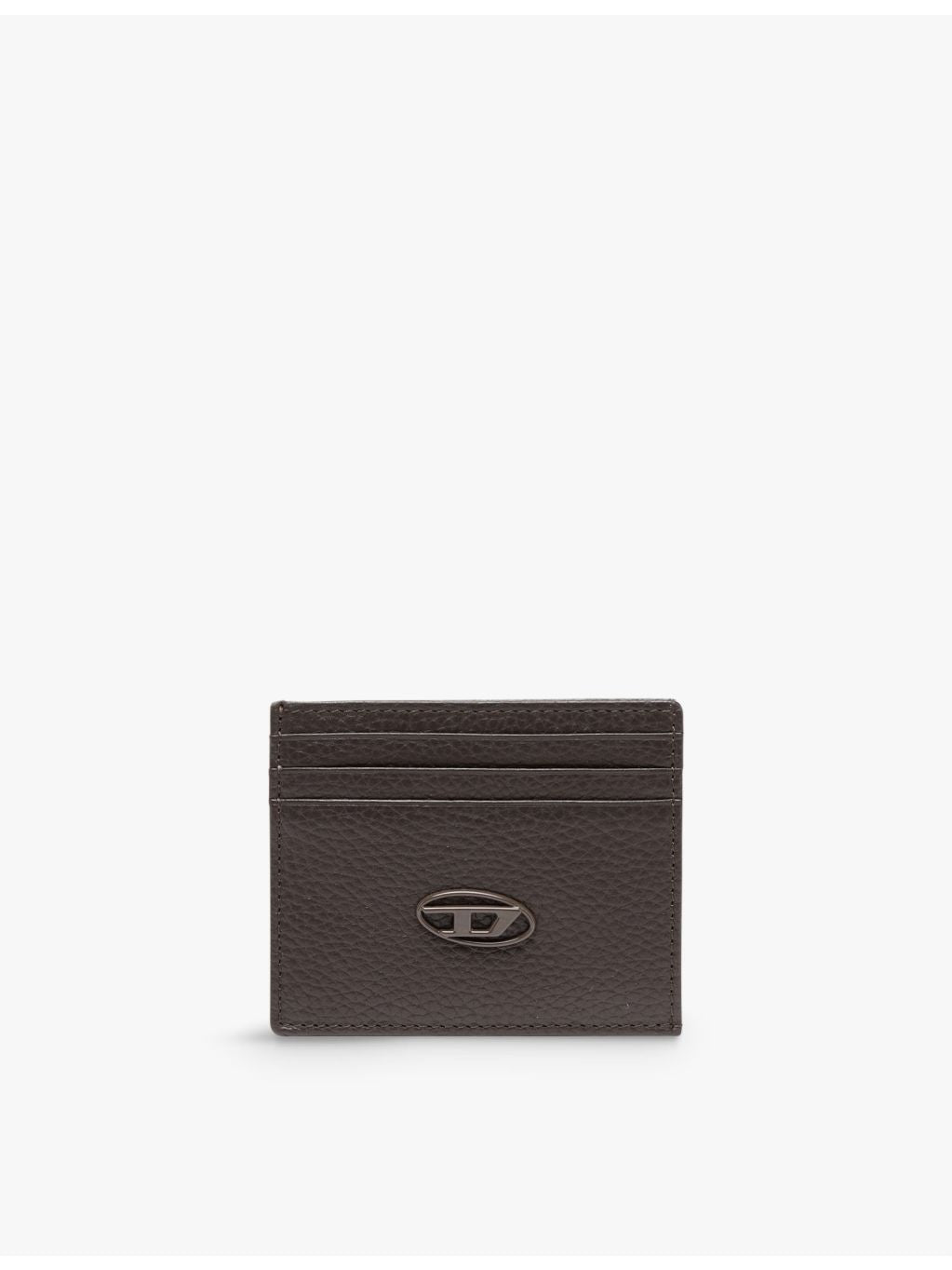 Diesel leather cardholder with logo badge 10.5cm - British product