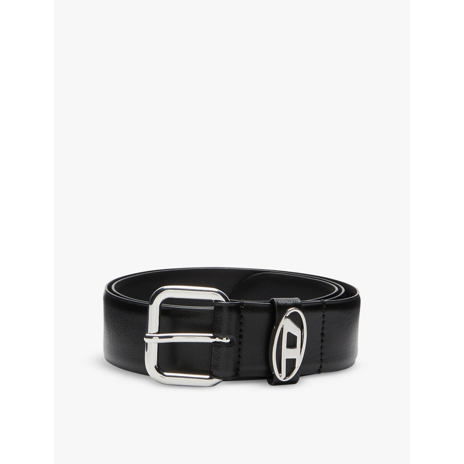 B-1DR oval logo-buckle leather belt - 30