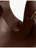 Coach Brooklyn leather shoulder bag with popper fastening, imported from the UK