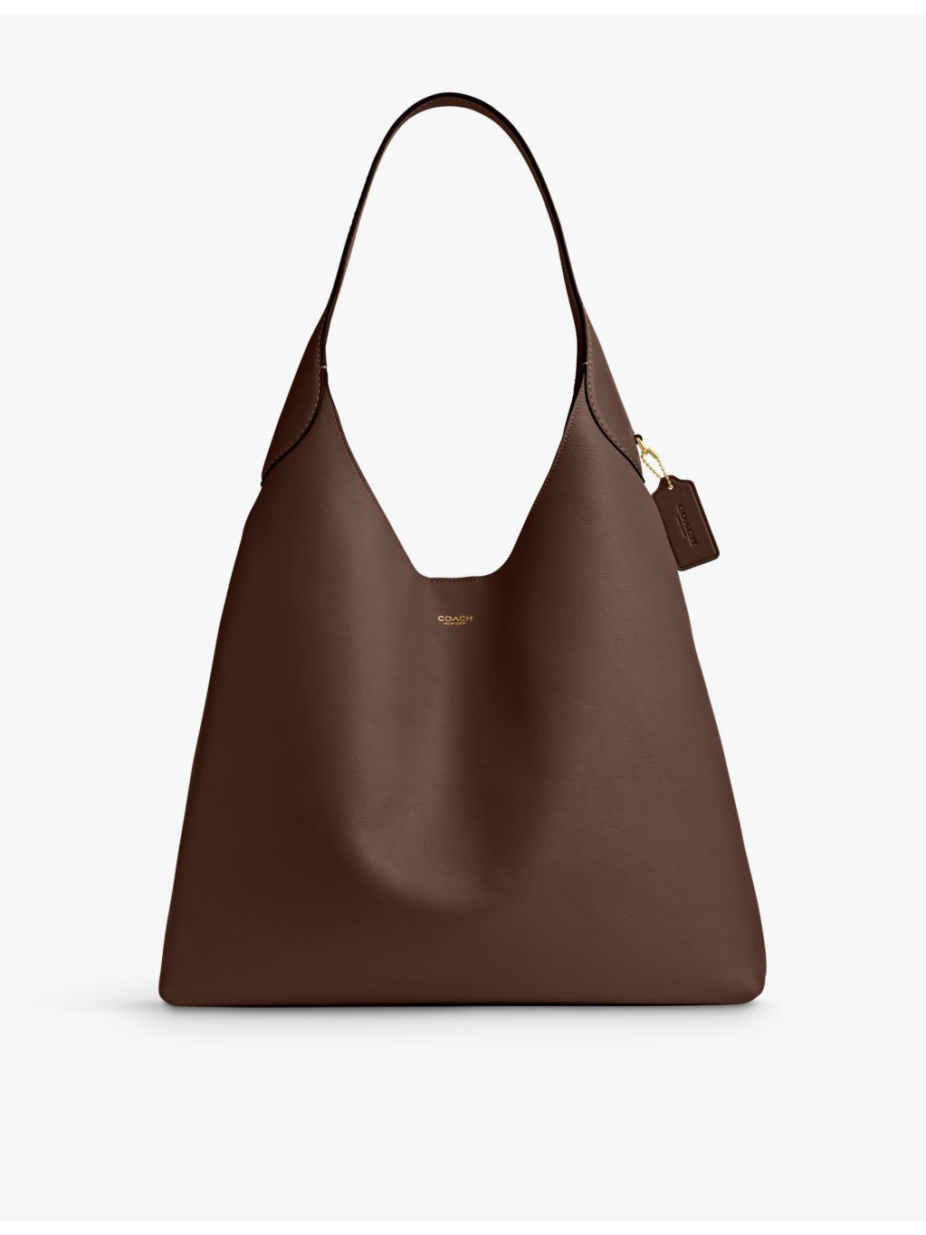 Coach Brooklyn leather shoulder bag with popper fastening, imported from the UK