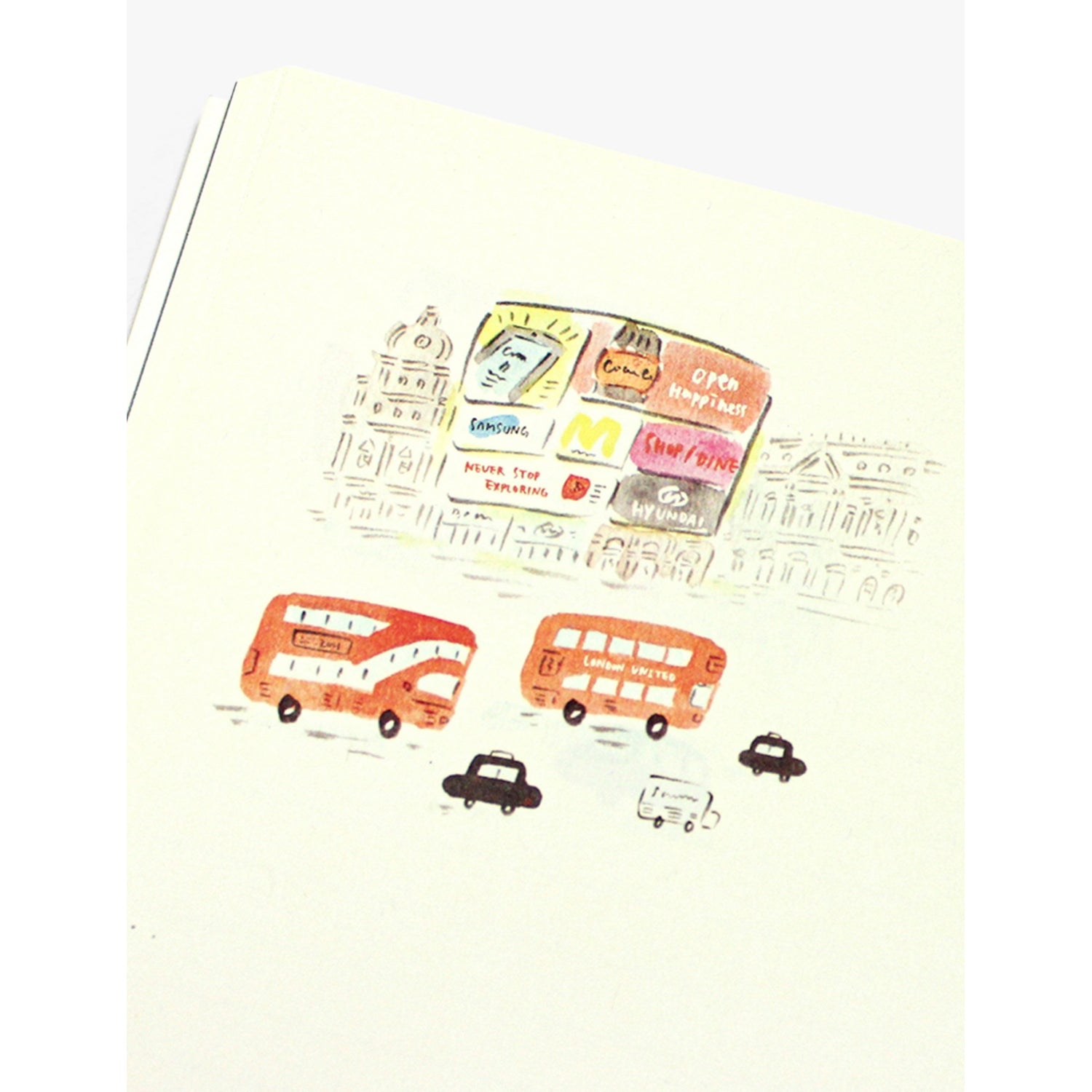 L'Apres-Midi travel journal Big Ben 14.5cm x 20.5cm (British brand)