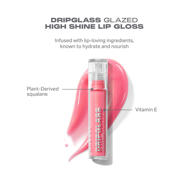 Morphe Dripglass glazed lip gloss 3.8ml, imported from the UK