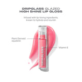 Morphe Dripglass glazed lip gloss 3.8ml, imported from the UK