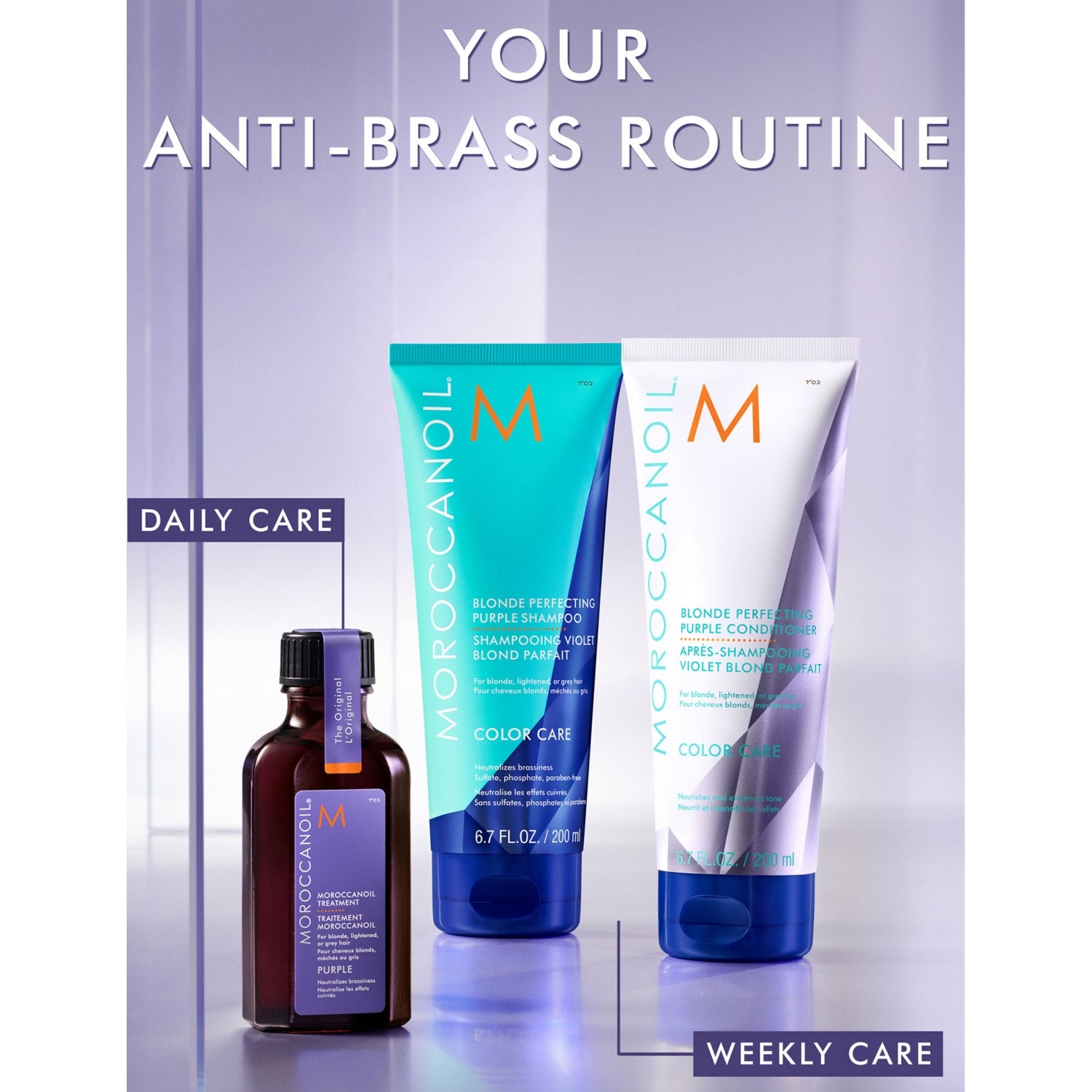 Moroccanoil Treatment Purple hair oil, UK version