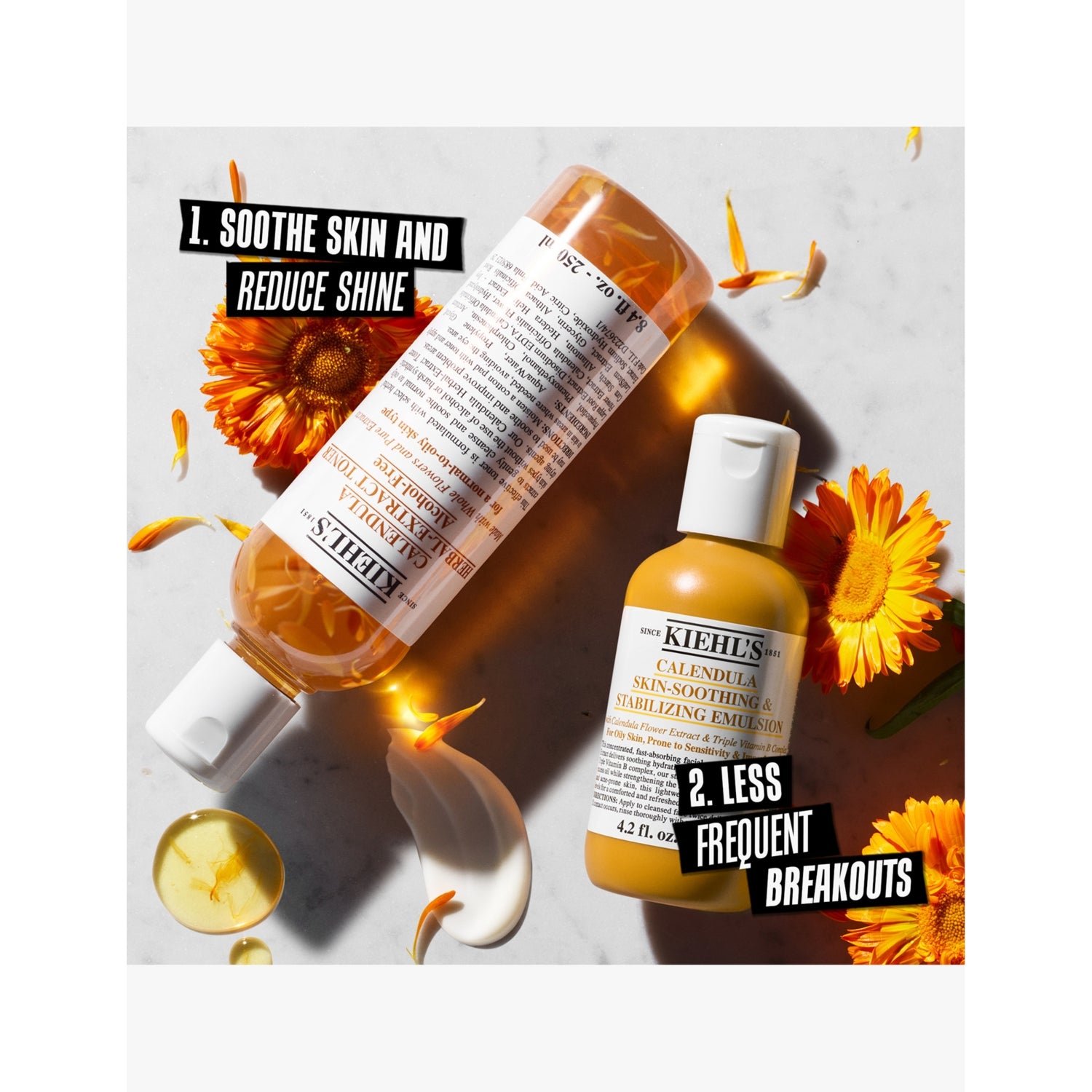 Kiehl's Calendula skin-soothing emulsion 125ml (British brand)