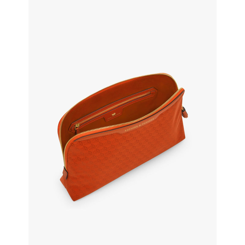 Anya Hindmarch shell and leather washbag (British brand)