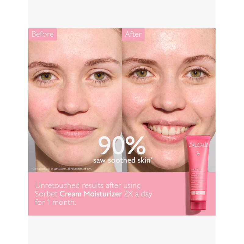Caudalie Vinohydra Sorbet Cream moisturiser 60ml, imported from the UK