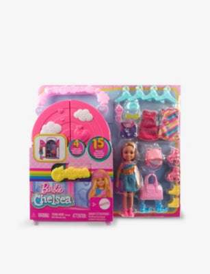 Barbie Chelsea doll and closet playset 25.5cm, imported from the UK