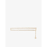 Clover Charm Gold-Tone Brass Belt - 22
