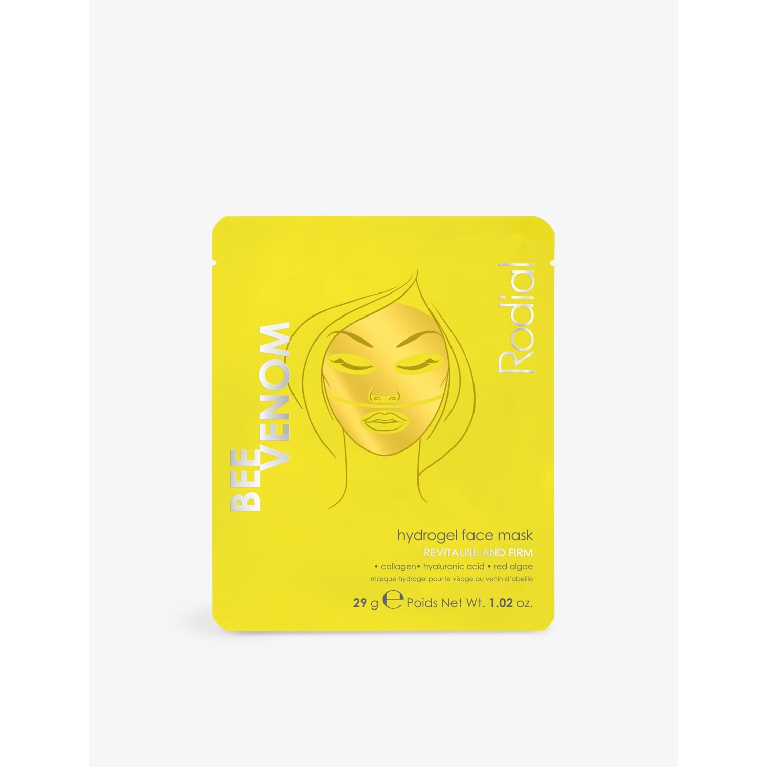 Rodial Bee Venom Hydrogel face mask 29g, UK version