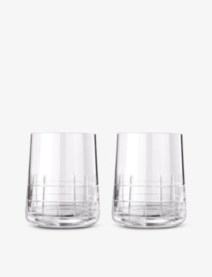 Christofle crystal glass water goblets set of two 9.8cm (British brand)