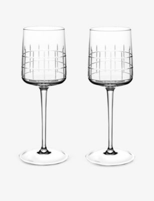 Christofle crystal-glass red wine glasses set of two, UK version