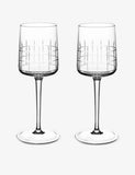 Christofle Graphik crystal water glasses set of two, UK version
