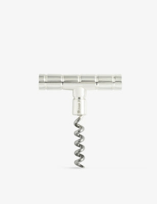Christofle Graphik silver-plated corkscrew 8.2cm - British product