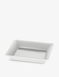 Christofle Malmaison porcelain trinket tray 20cm, imported from the UK
