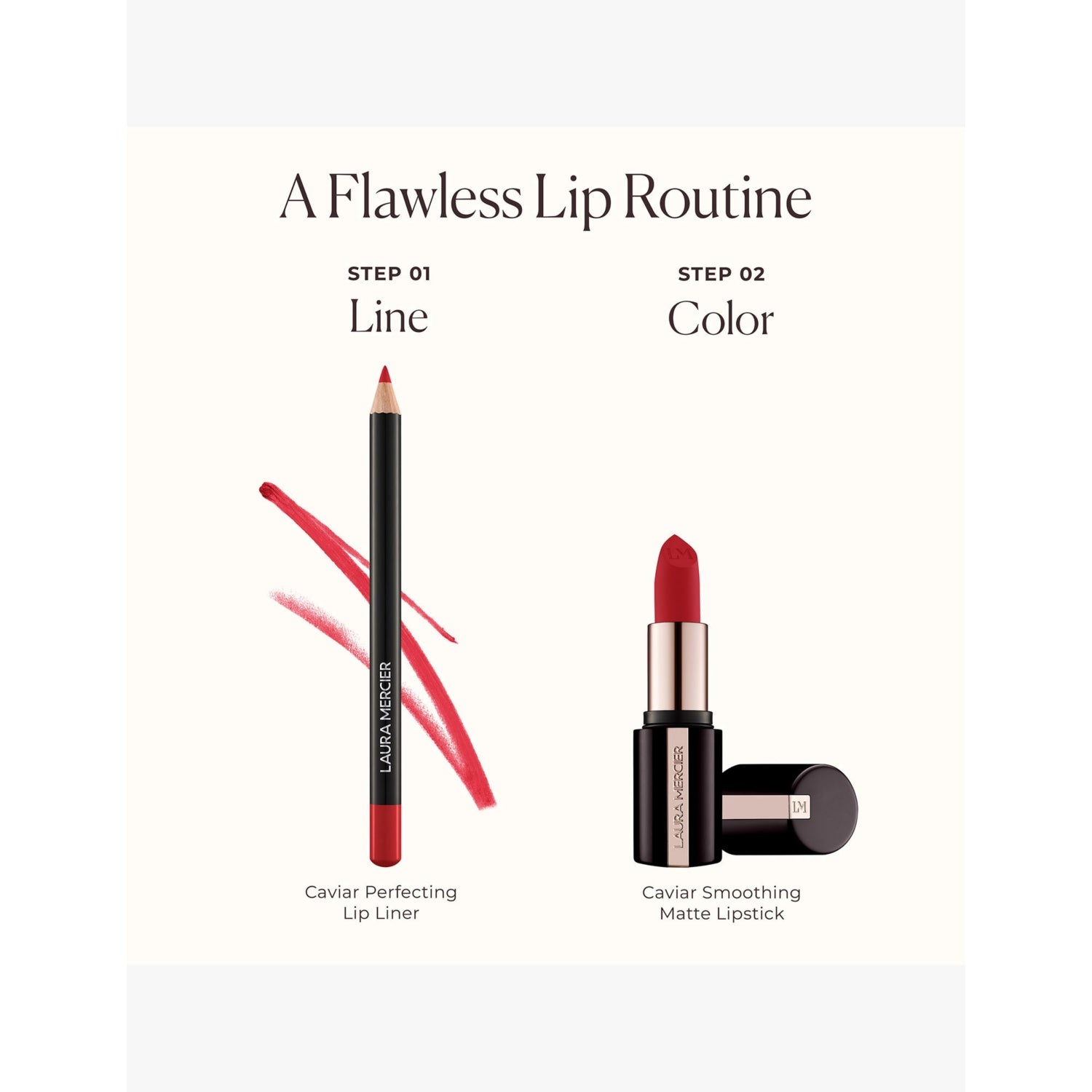 Laura Mercier Caviar smoothing matte lipstick refill 3.5g (British brand)