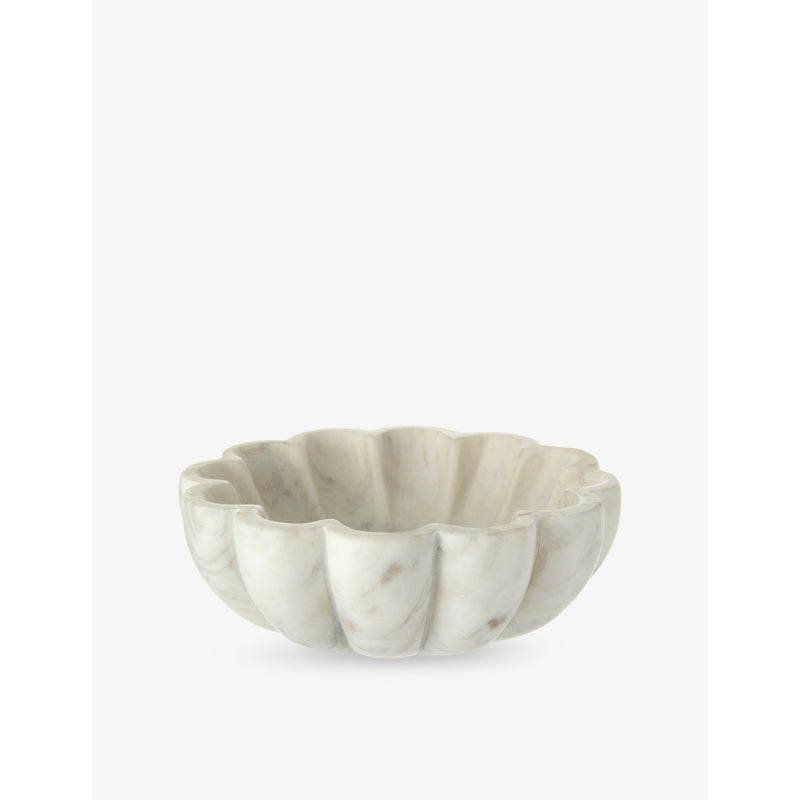 The White Company scalloped marble bowl 15cm, UK version