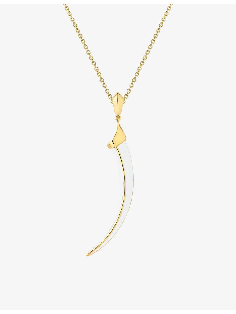 Shaun Leane 18ct gold-plated vermeil enamel pendant necklace, imported from the UK