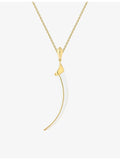 Shaun Leane 18ct gold-plated vermeil enamel pendant necklace, imported from the UK