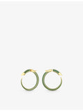 Shaun Leane gold-plated vermeil hoop earrings with enamel, UK version