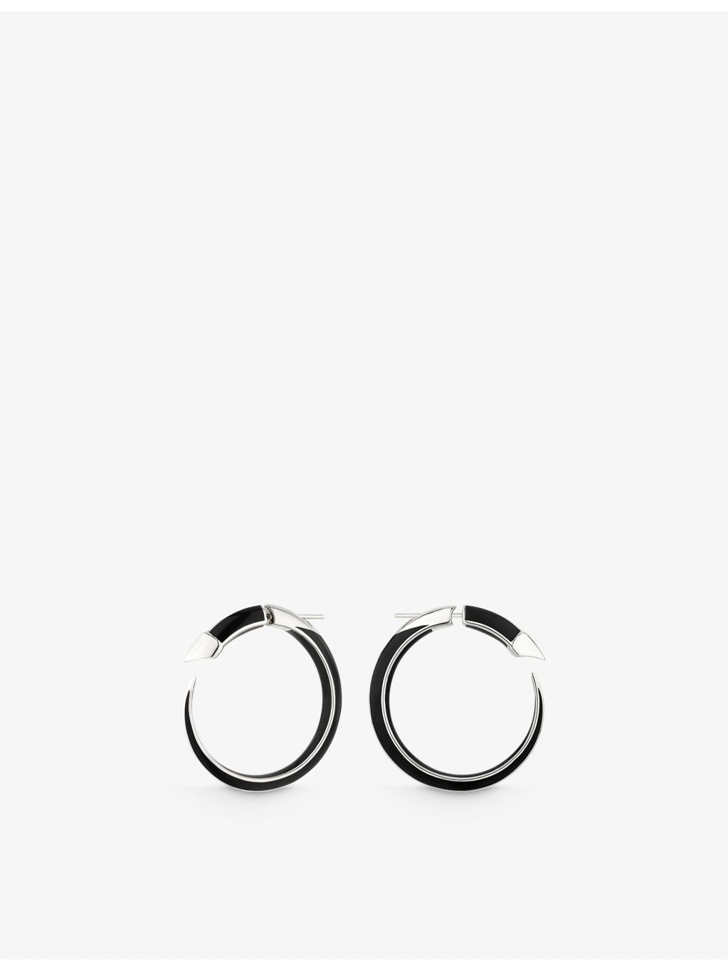 Shaun Leane sterling-silver and enamel hoop earrings 6.25mm - British product