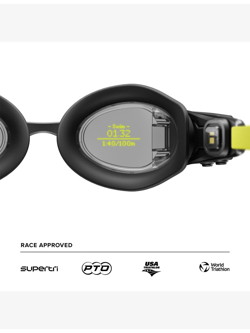 FORM Smart Swim 2 goggles with AR display, imported from the UK