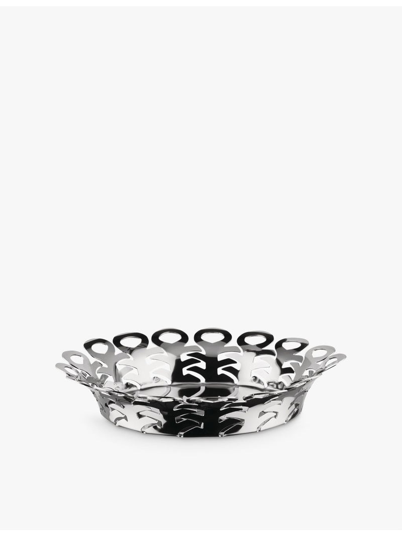 Alessi Vimini stainless steel basket 27cm, UK version