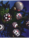 Alessi glass Christmas baubles set of two 9cm (British brand)