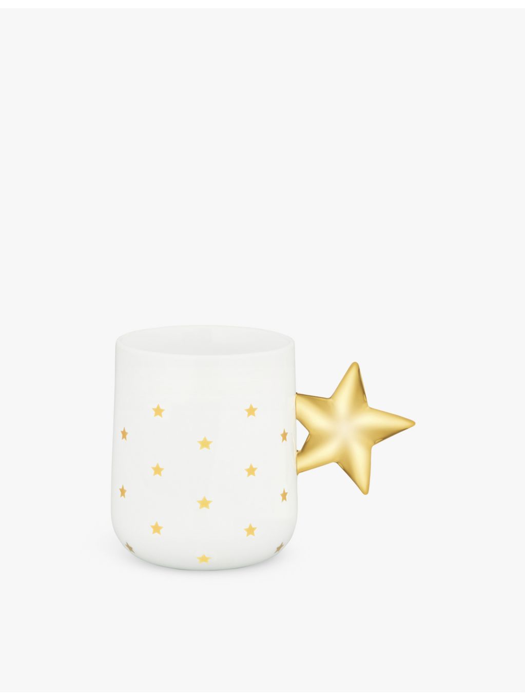 Alessi Delight porcelain mug star print 10cm, imported from the UK