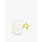 Alessi Delight porcelain mug star print 10cm, imported from the UK
