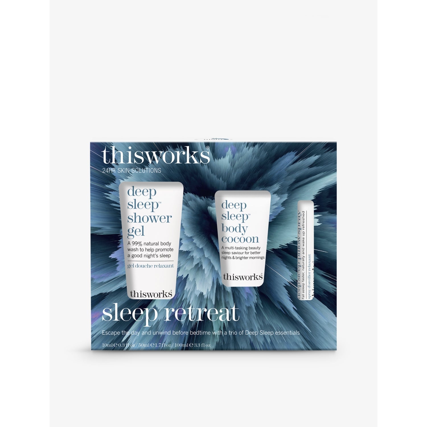 This Works Sleep Retreat gift set with three products (British brand)