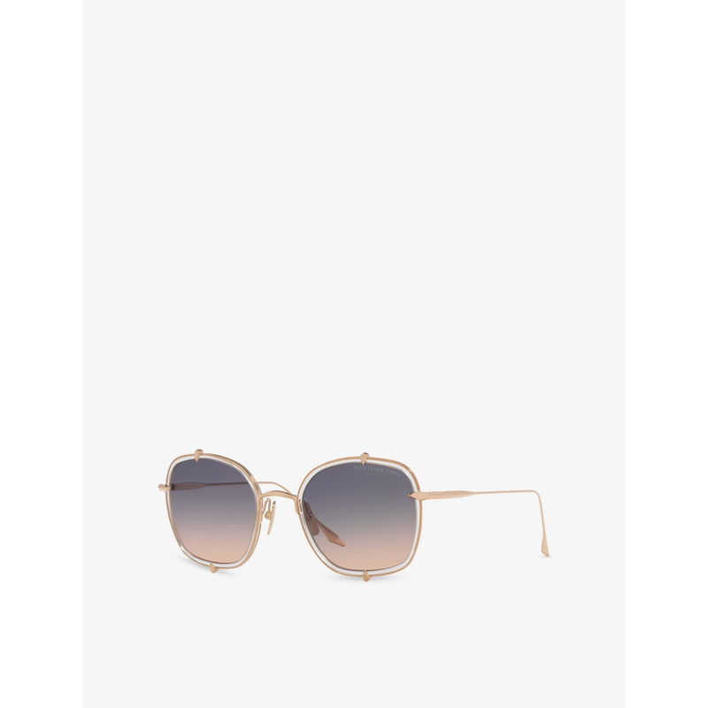 Dita Talon Three square-frame titanium sunglasses, imported from the UK