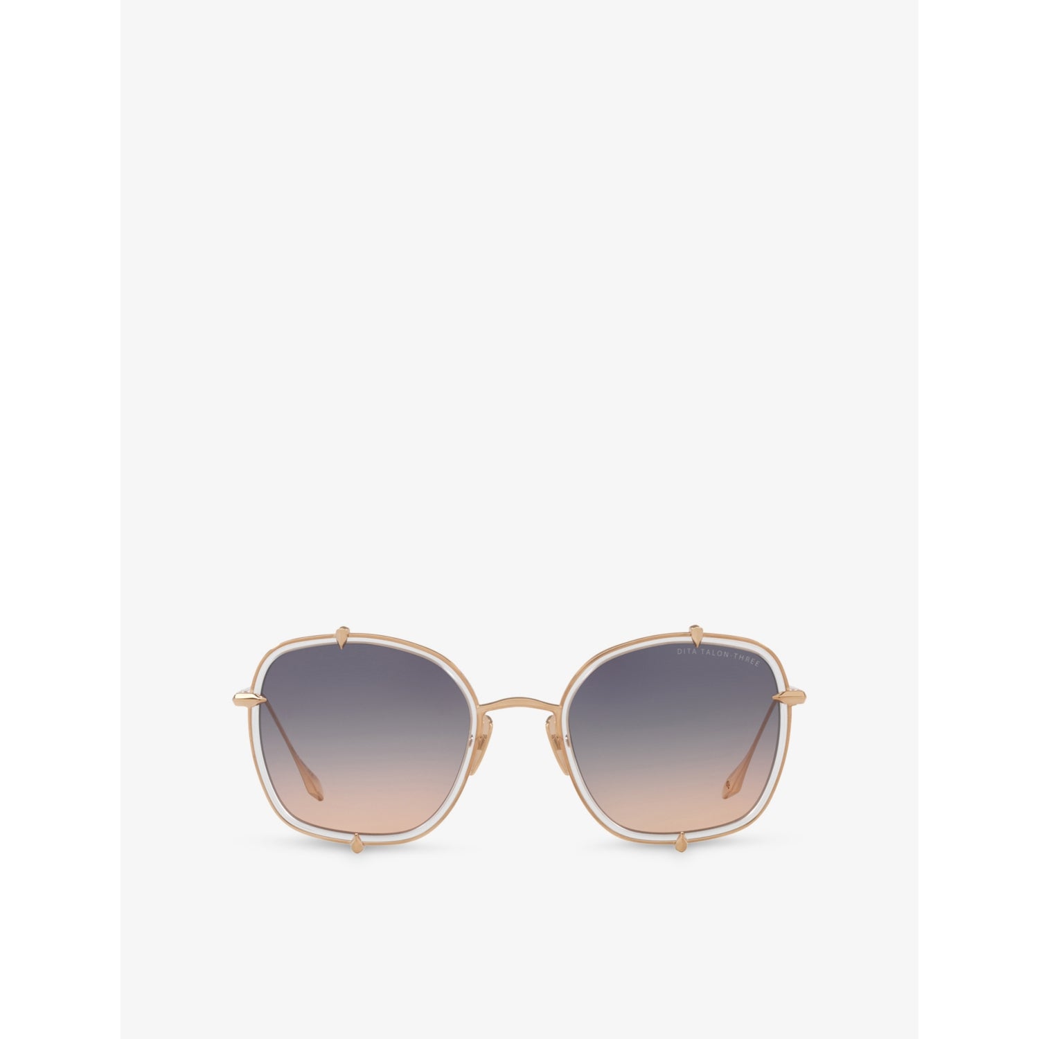 Dita Talon Three square-frame titanium sunglasses, imported from the UK