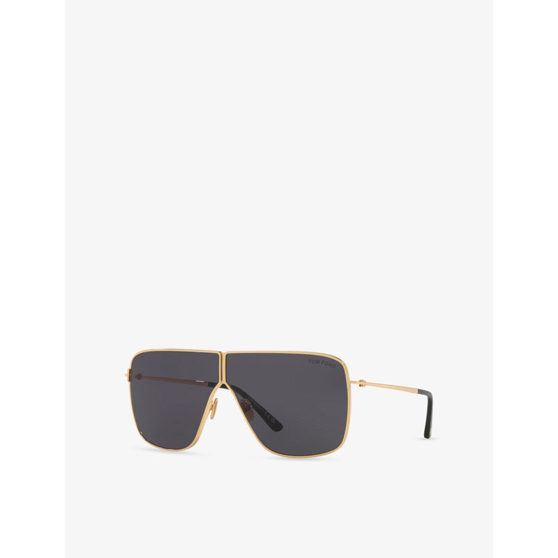 Tom Ford HUXLEY pilot-frame metal sunglasses - British product