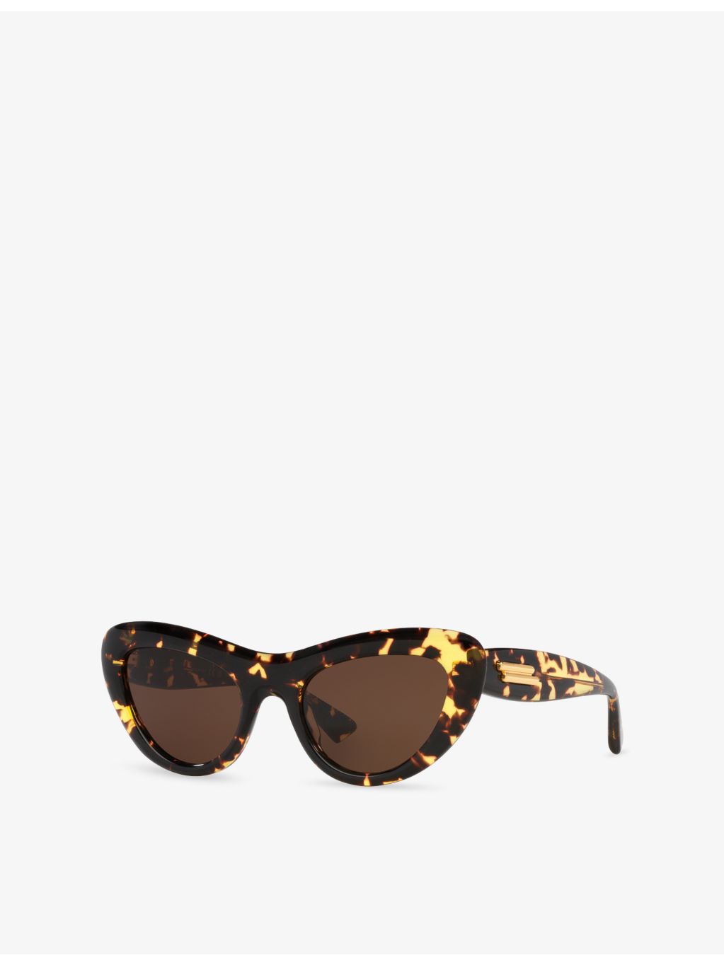 Bottega Veneta cat-eye acetate sunglasses tortoiseshell - British product