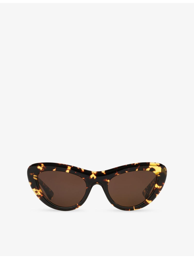 Bottega Veneta cat-eye acetate sunglasses tortoiseshell - British product