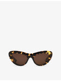 Bottega Veneta cat-eye acetate sunglasses tortoiseshell - British product