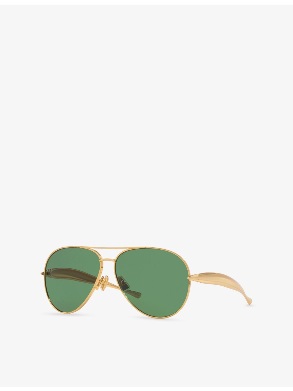 Bottega Veneta aviator sunglasses metal frame, imported from the UK