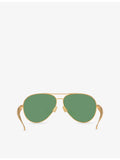 Bottega Veneta aviator sunglasses metal frame, imported from the UK