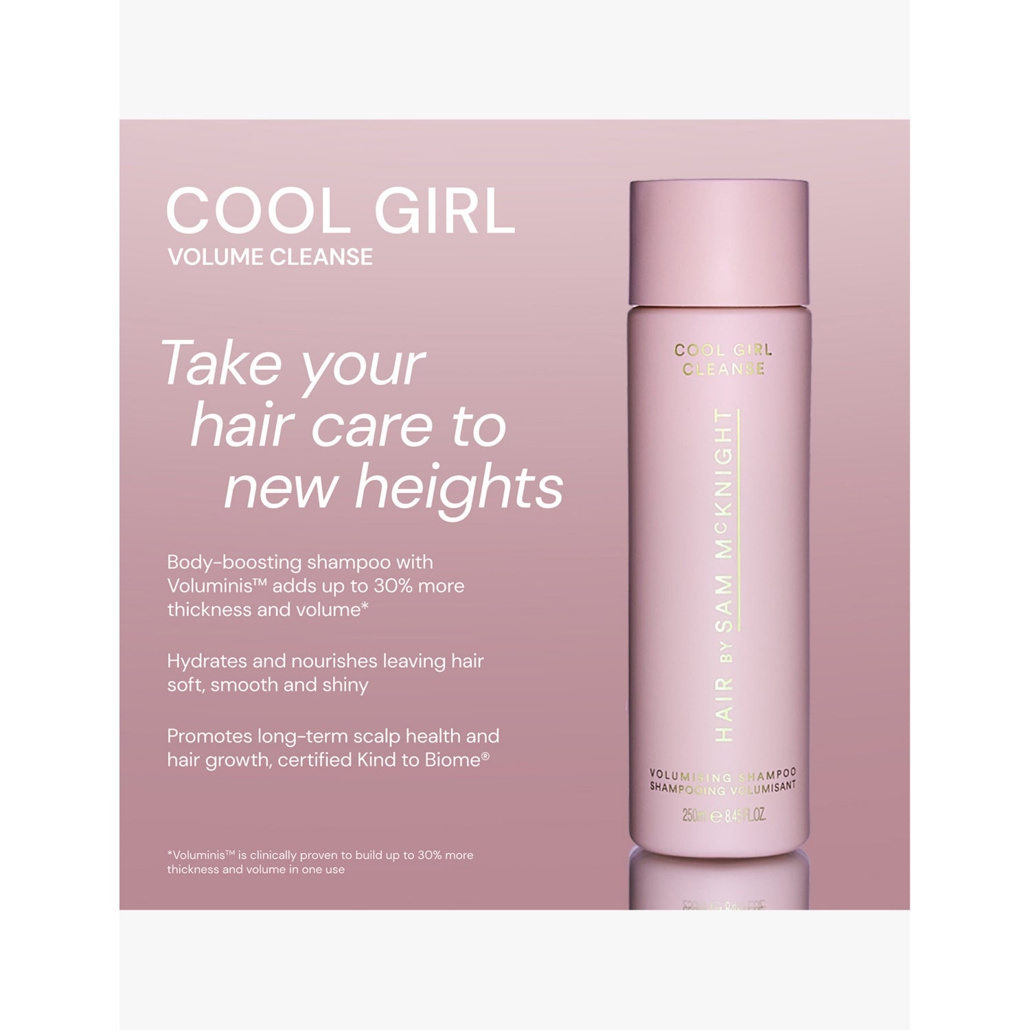 Hair by Sam McKnight Cool Girl Cleanse volumising shampoo 100ml (British brand)