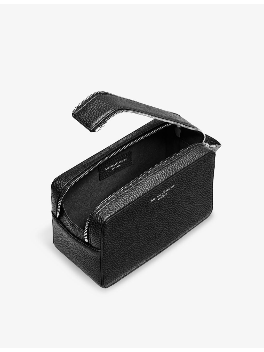 Aspinal of London Mount Street leather wash bag - British product