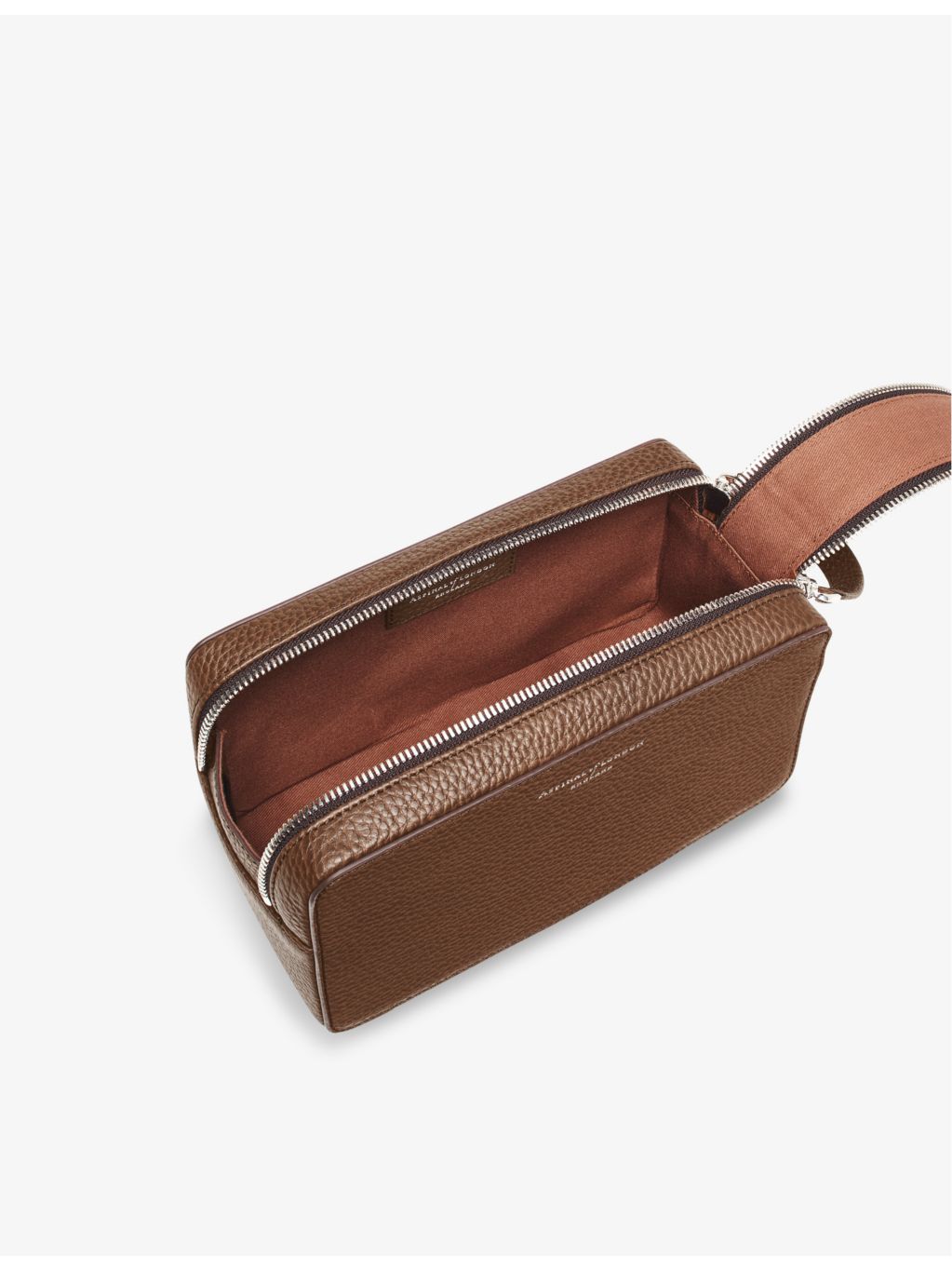 Aspinal of London Mount Street leather wash bag - British product