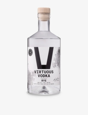Virtuous rye vodka 700ml bottle 40% ABV (British brand)