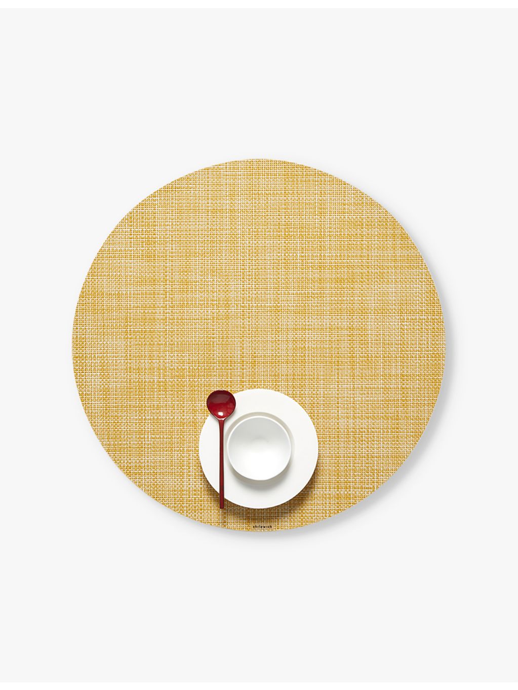 Chilewich woven round placemat 38cm (British brand)