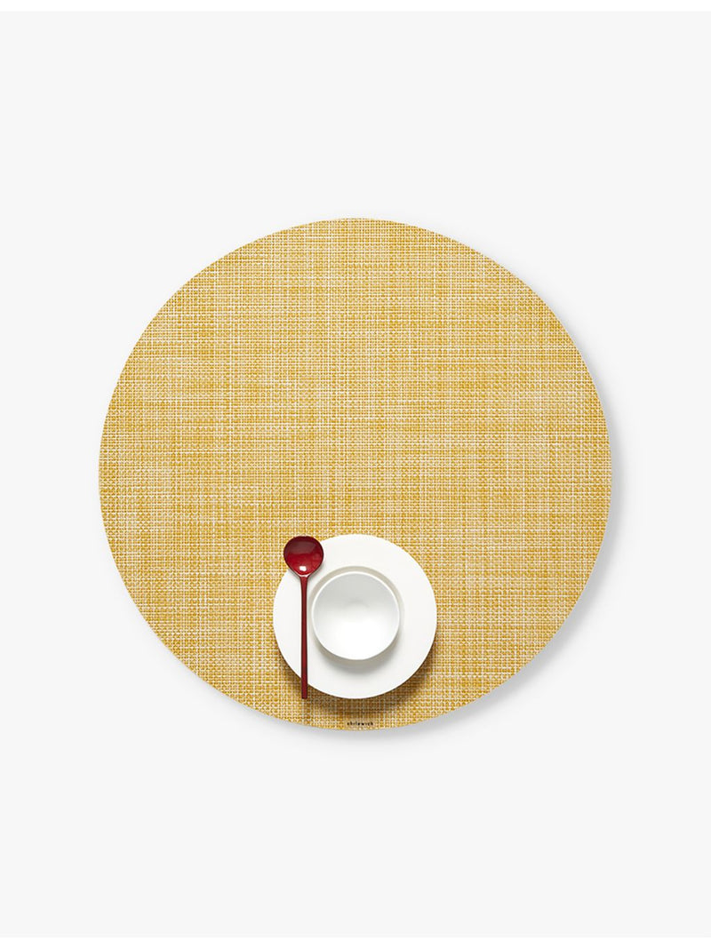 Chilewich woven round placemat 38cm (British brand)