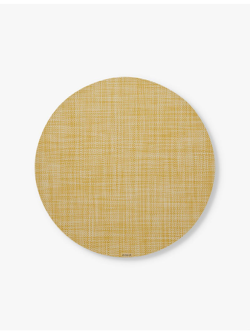 Chilewich woven round placemat 38cm (British brand)