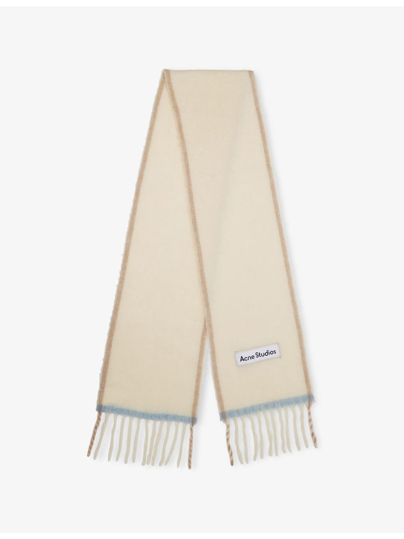 Acne Studios knitted scarf with fringed edges - British product